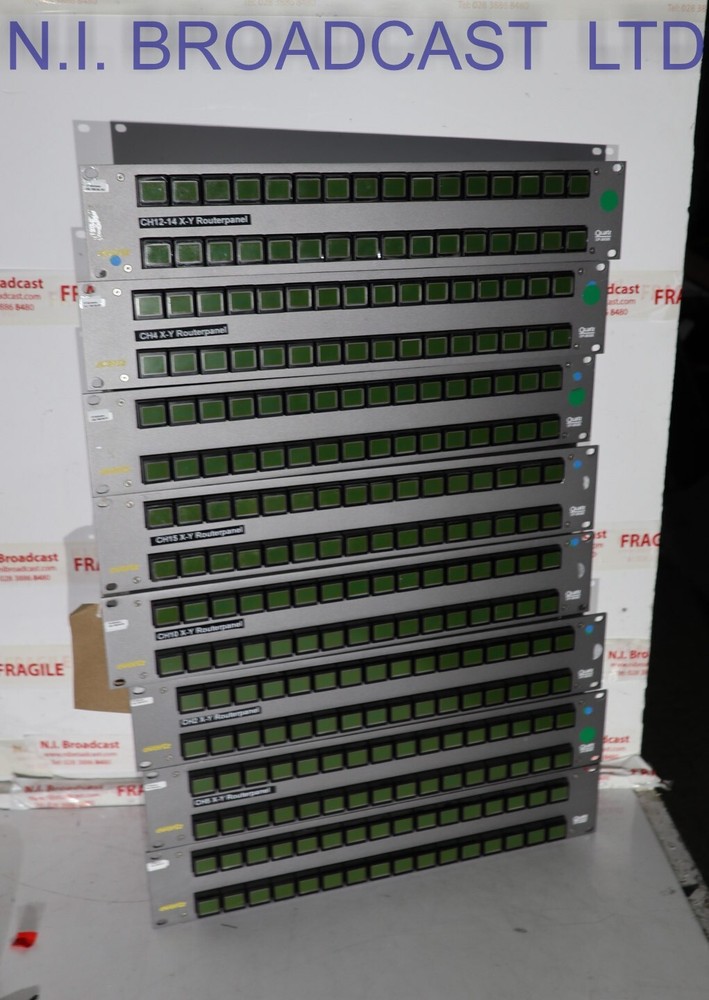 1x Evertz cp2032e ethernet IP router matrix panel