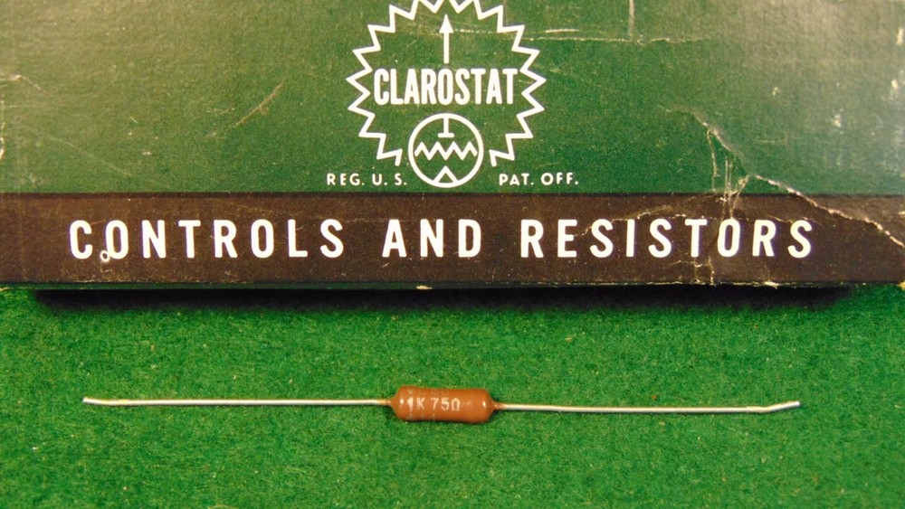 CLARO 1.75K OHM 3 WATT CERAMIC WIREWOUND RESISTOR NOS