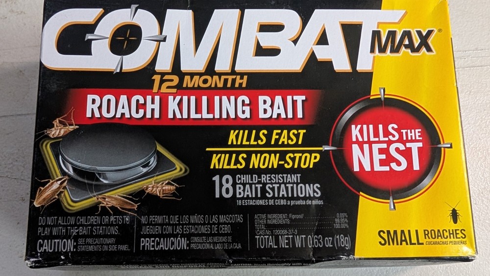 ✅ Combat Max 12 Month Roach Killing Bait Stations Kills Fast Non-Stop 18 Pack ✅