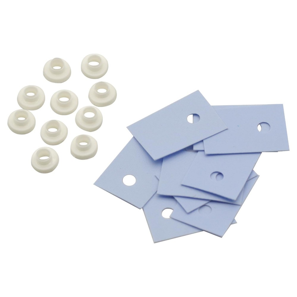 100Pcs TO-220 Transistor Plastic Insulation Washer + Isolated...