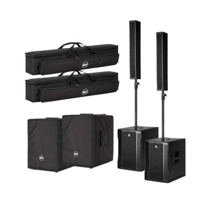 RCF Evox 12 Package | Column Array w/ Covers