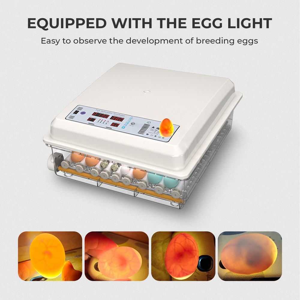 36 Egg Incubator w/Automatic Egg Turning & Temperature Humidity Control UK
