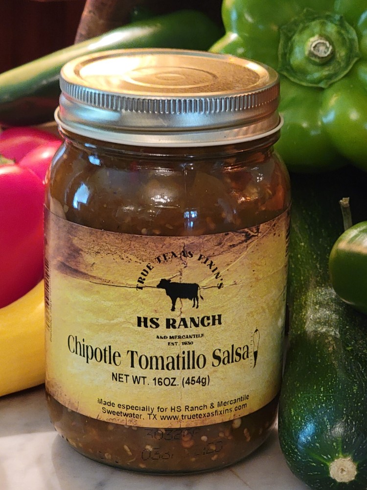 HS RANCH Chipotle Tomatillo Salsa (3) 16oz Jars Pantry Pack