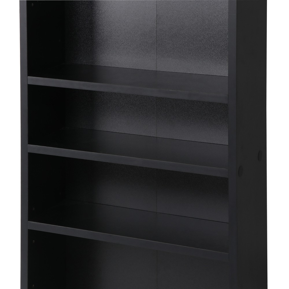 Multimedia-Storage Cabinet 5-Shelf Bookcase CD DVD Organizer Stand Bookshelf
