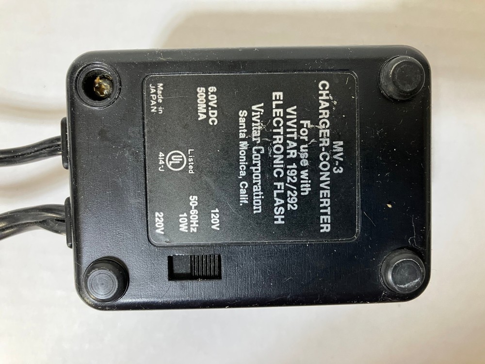 Vivitar Camera Electronic Flash, Model 292 charger case manual, & RS-1 Sensor