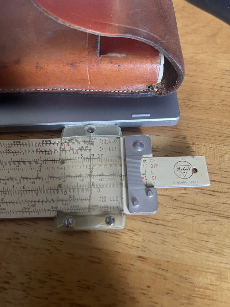 Pickett Slide Rule in case