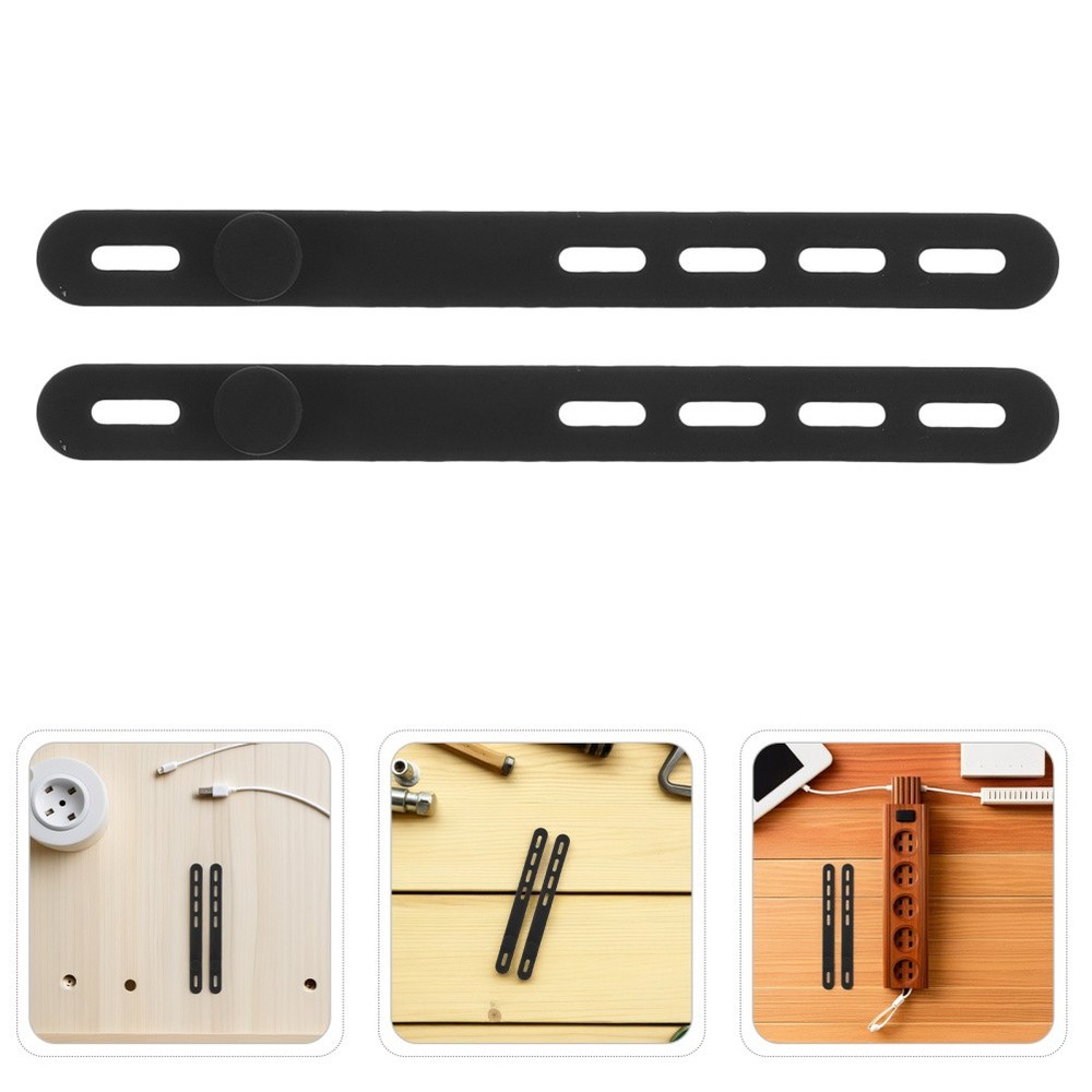 40 Pcs Silicone Cable Ties Reusable Organizer Data Line Management Belt