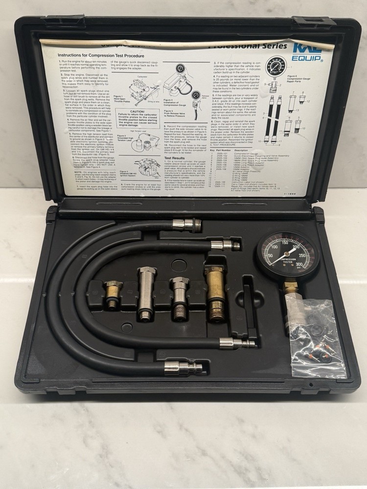 KAL EQUIP Professional Series 2505 Heavy Duty Compression Test Kit