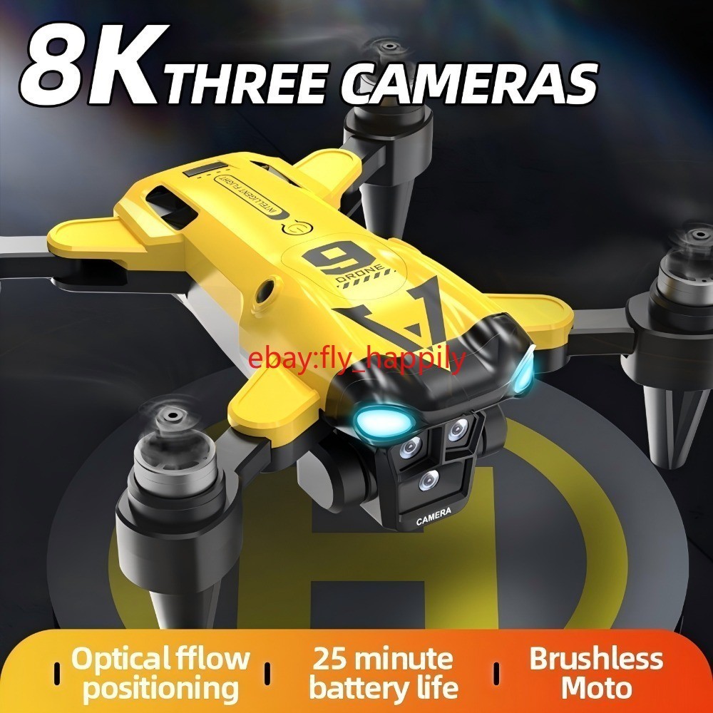 8K Dual Camera Drone Long Flight Control One-Key Return FPV Gift