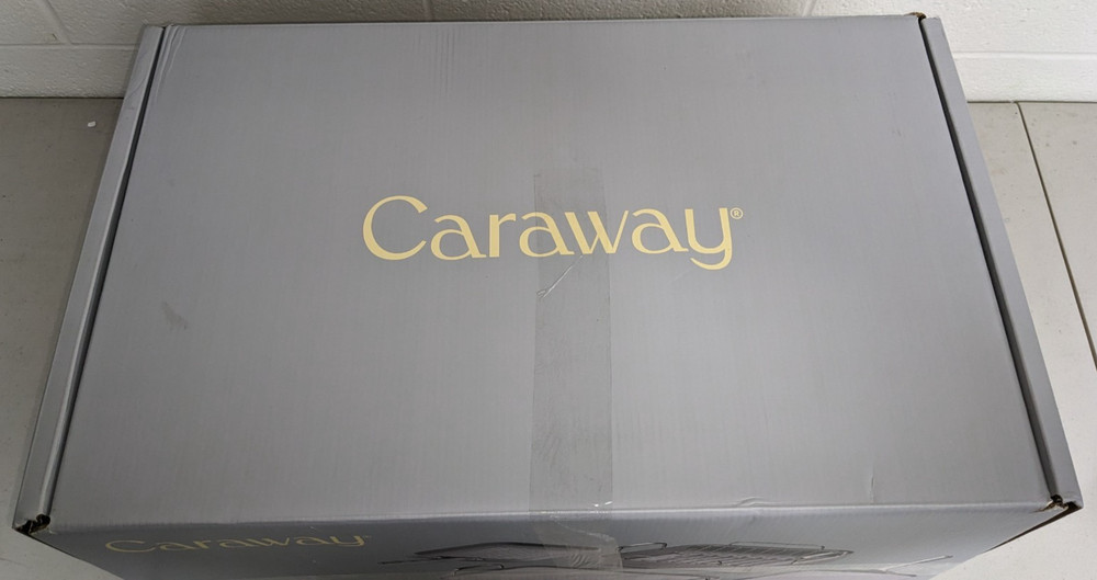 Caraway Home 7pc Square Cookware Set Gray: Nonstick Ceramic NOB
