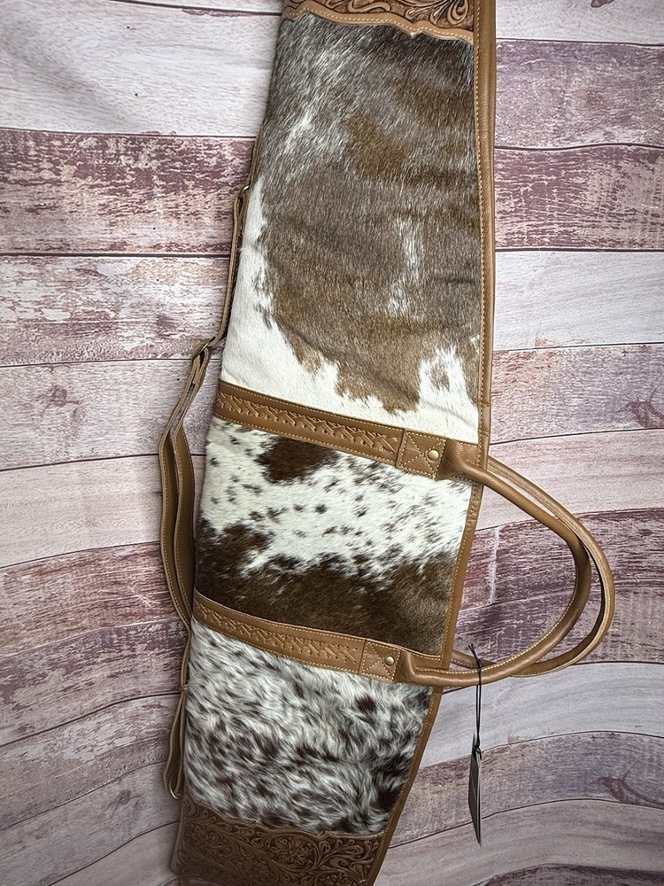 MYRA ~ TOOLED ~ LEATHER ~ COWHIDE ~ RIFLE ~ STORAGE ~ CASE