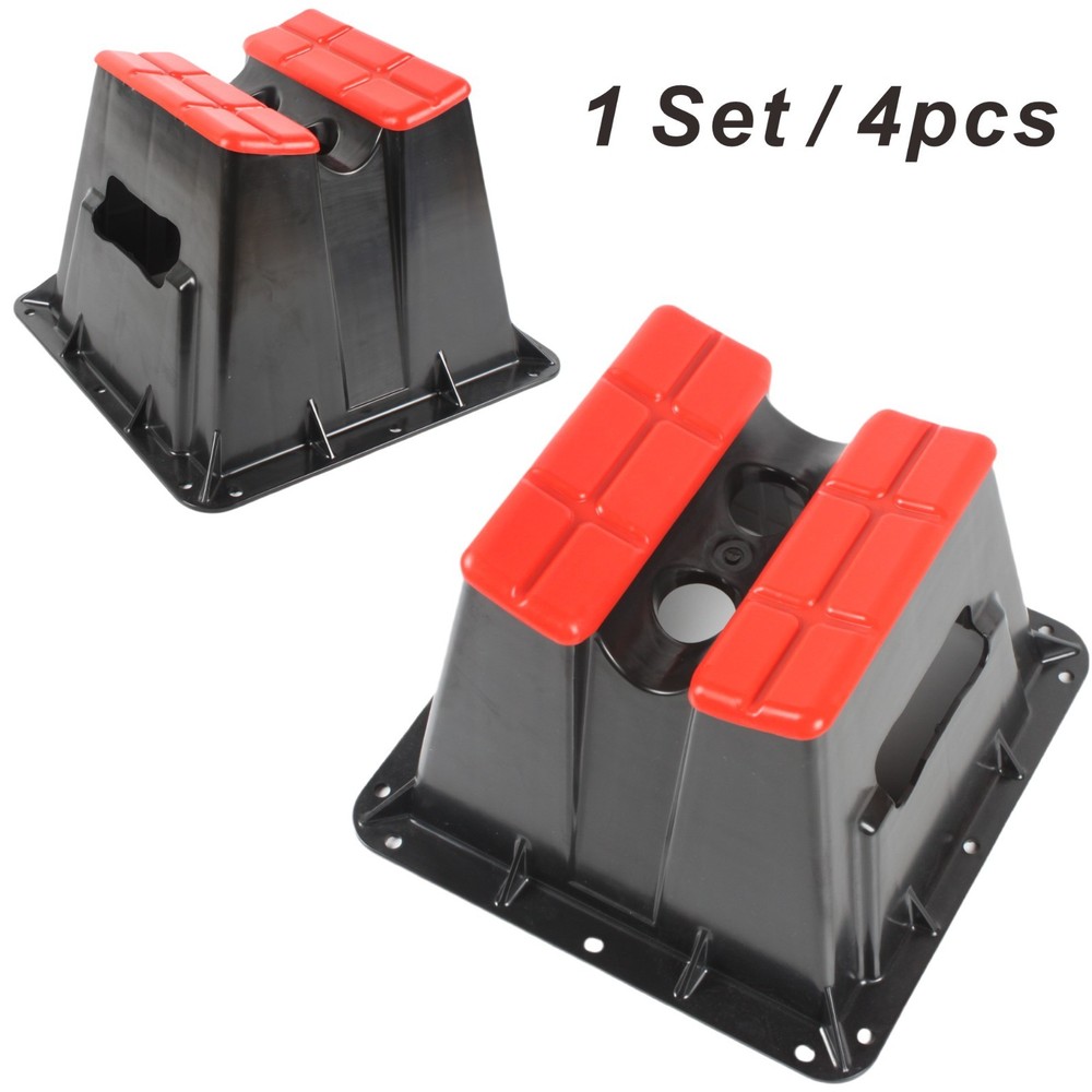 4PCS Set Pontoon Storage Blocks Heavy Duty Stackable Winterizing Boat Protection