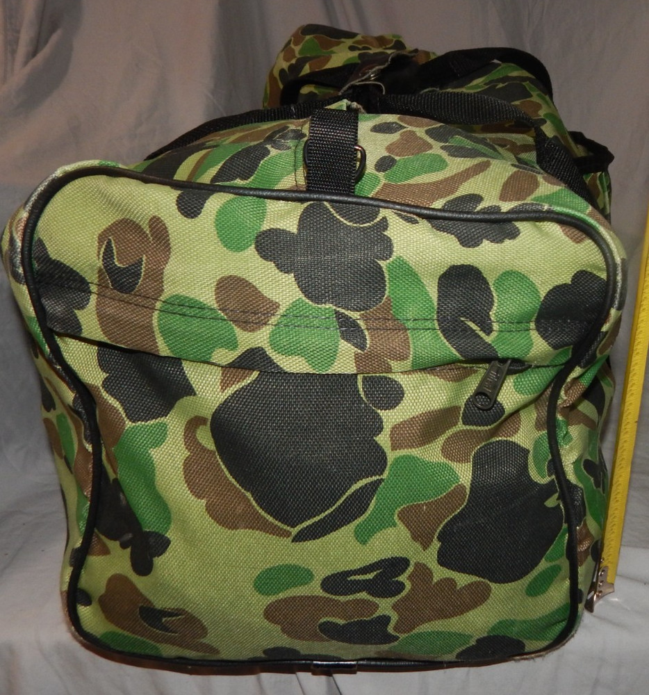 Large Camo Duffel Bag