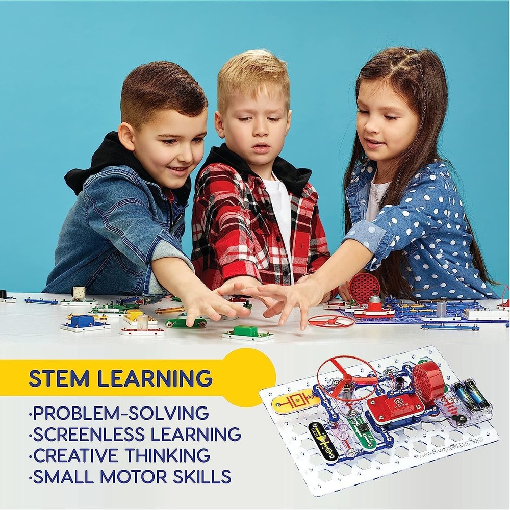 Snap Circuits Jr. SC-100 Electronics Exploration Kit, Over 100 100 Projects