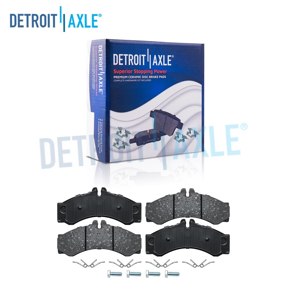 Front Brake Pads w/Hardware for 2002-2006 Dodge Freightliner Sprinter 2500 3500