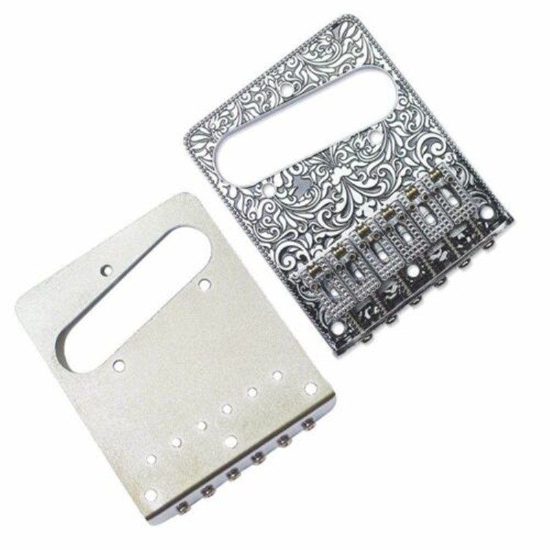 6 String Guitar Saddle Bridge Volume Control Plate for Fender Telecaster