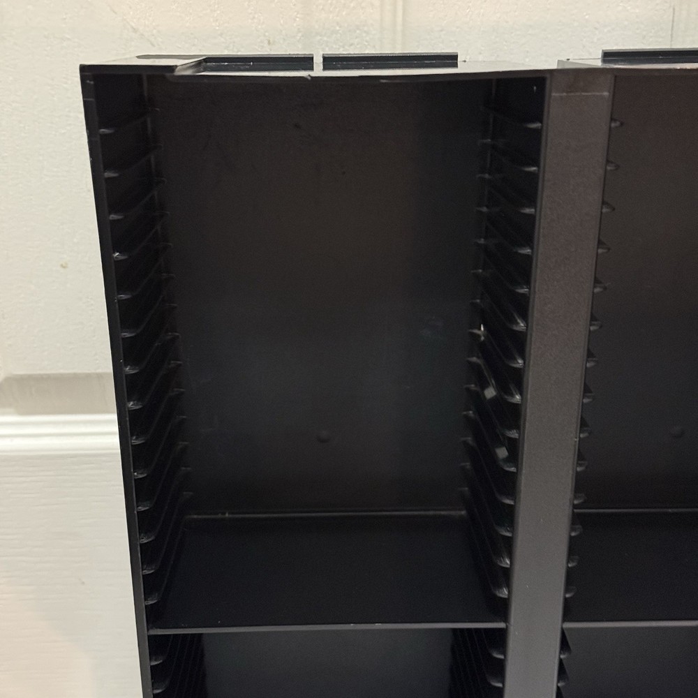 Laserline 60 CD Storage Angle Cut Rack Plastic Table Top Holder Organizer Tower