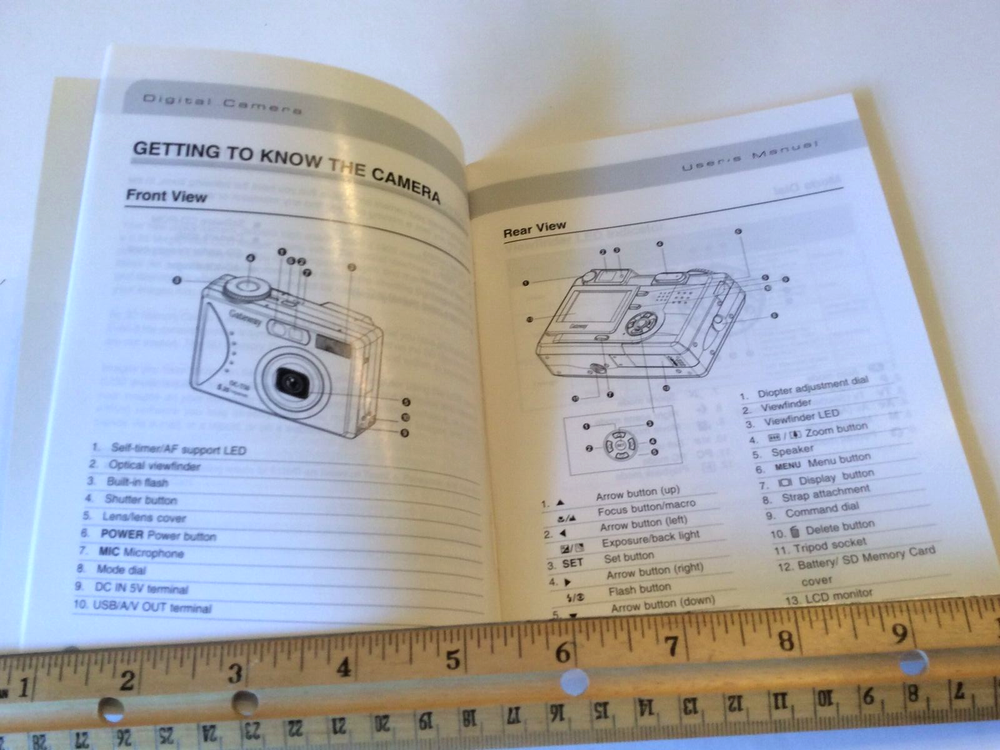 Gateway 5.25 Megapixels DC-T50 Camera Manual