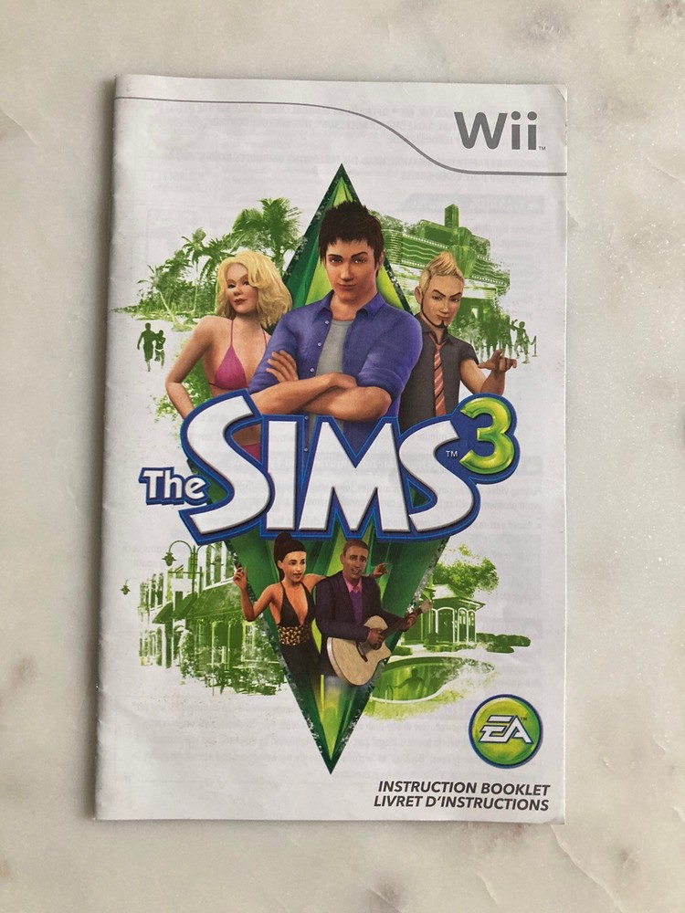 The Sims 3  |  Wii  |  Manual Only