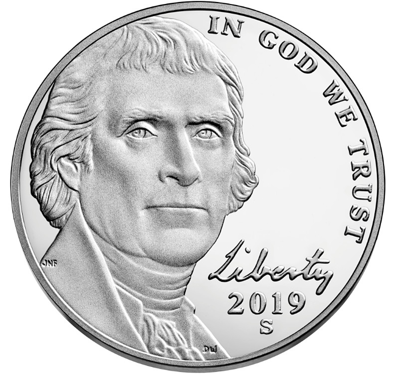 🎀 2019-S Jefferson Nickel Deep Cameo Proof