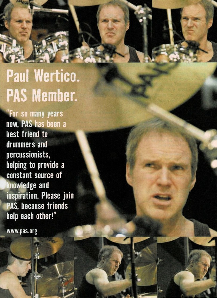 PAS - Paul Wertico - 2003 Print Advertisement