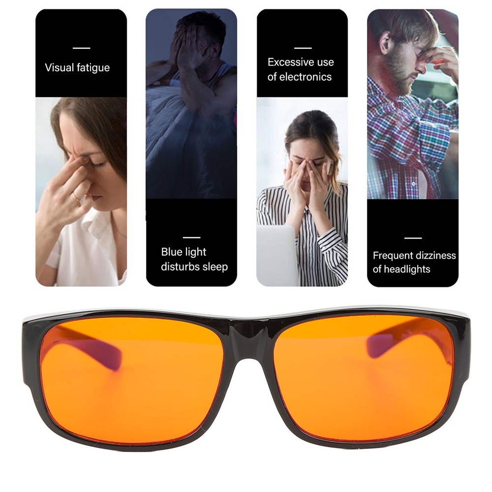 Square Blue Light Blocking Glasses Powerful Professional Filter Prevent Gaming F