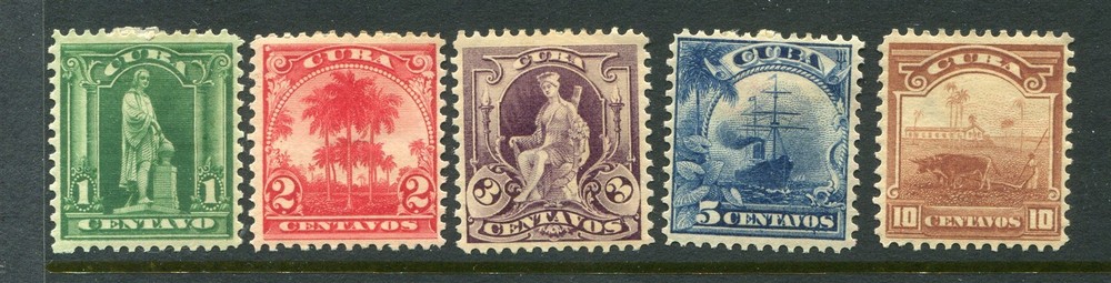 Cuda #227-231 Ships Complete Set [Mint Hinged]