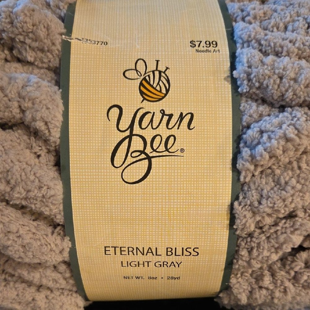 Yarn Bee Eternal Bliss Yarn Bundle - Light Gray, White, Light Blue