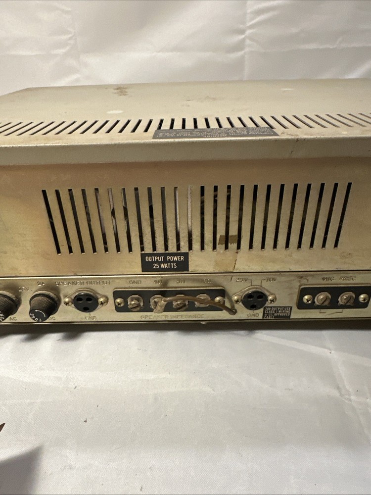 Solid State Microphone/Phono Amplifier Lafayette PA-25B Not Working