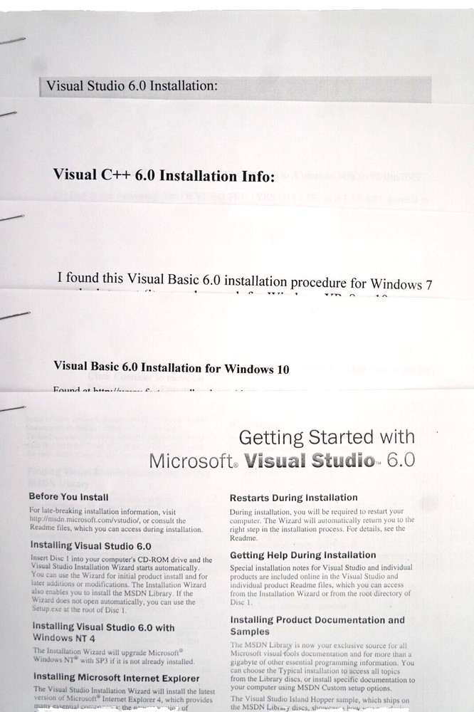 Microsoft Visual Studio Enterprise 6.0 6 Windows 95 ~ 11 Retail 3 CD's KEY #3
