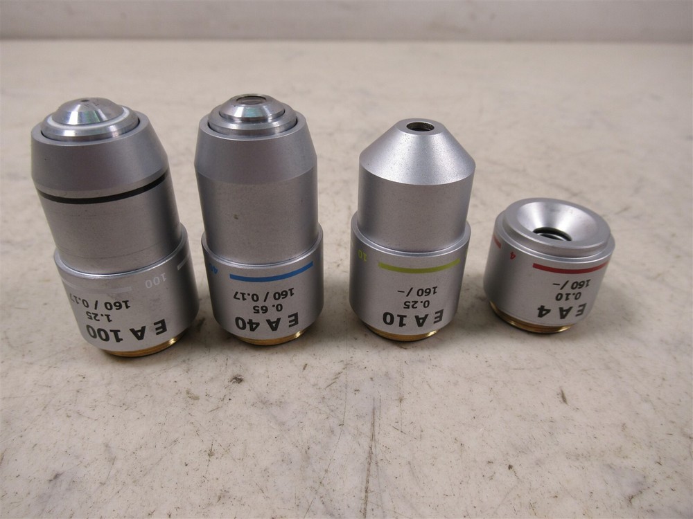Wolfe Contour Microscope Objective Lenses EA100x EA40x EA10x EA4x
