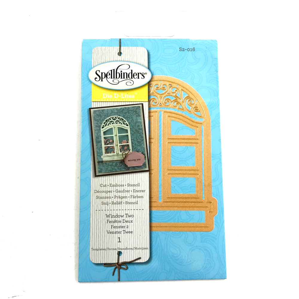Spellbinders Thinlits Die WINDOW TWO S2-016 Die D-Lites Cardmaking Scrapbooking