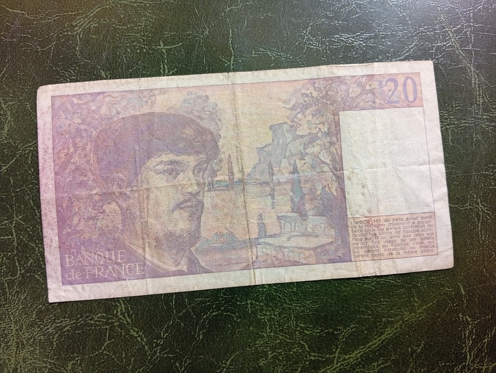 FRANCE Banknotes, 20 Francs 1989