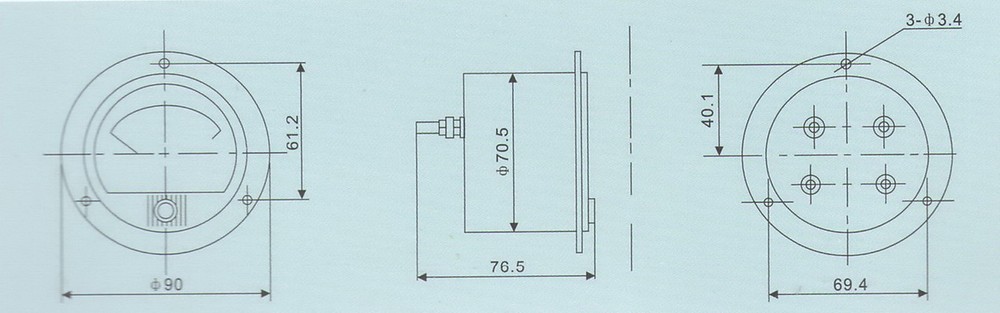 AC 0-10mA ROUND Analog Ammeter Panel AMP Current Meter Dia. 90mm direct Connect