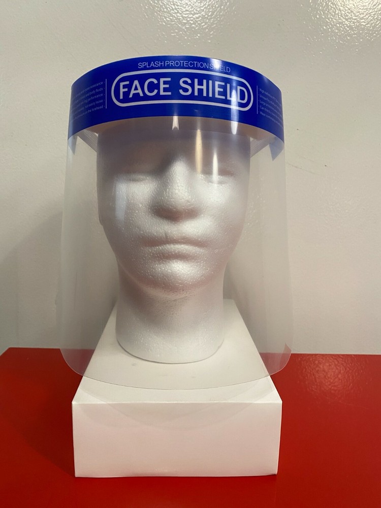 Face Shield for Reusable Protection Wide Visor Lightweight & Foam
