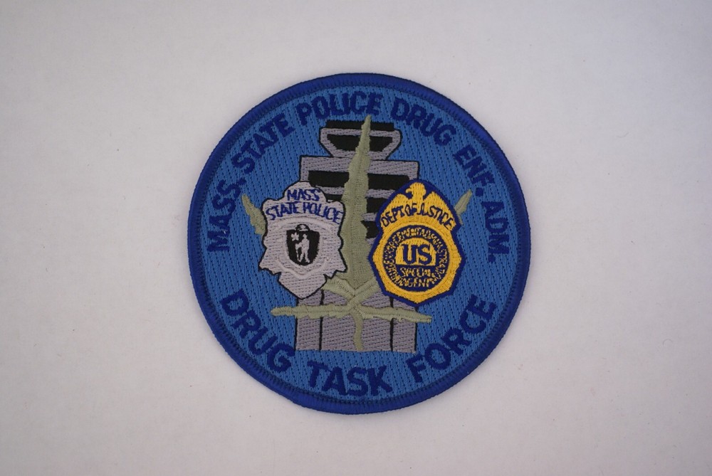 Obsolete Massachusetts State Police Drug Task Force patch
