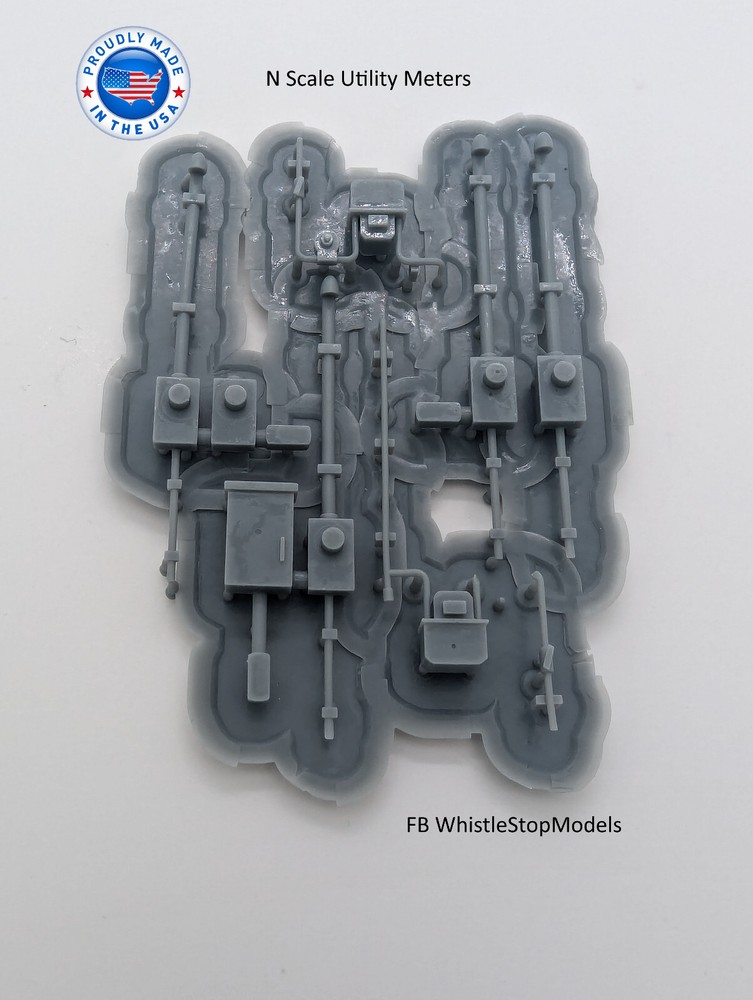 Z Scale Utility Meter set