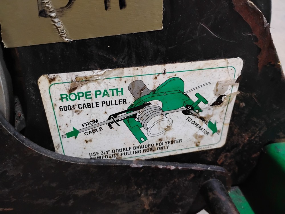 Greenlee 6001 Super Tugger Heavy Duty Cable Puller 6500 Lb Capacity