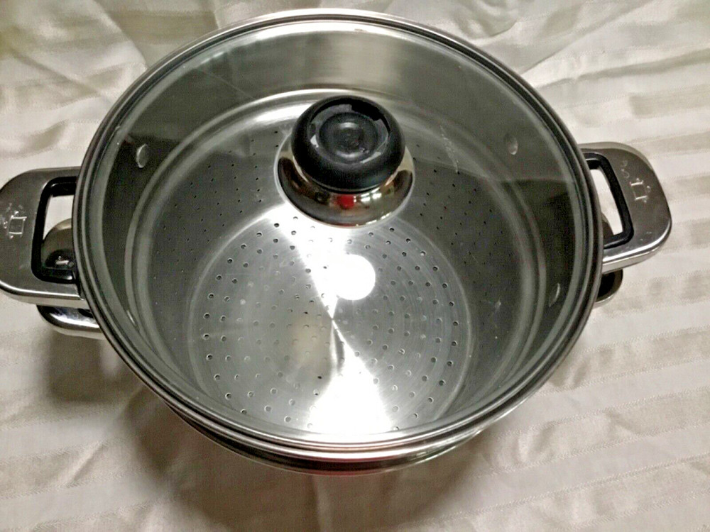 ONEIDA Immaculate 18/10 Stainless ~ Two (2) Steamer Inserts ~ Strainers