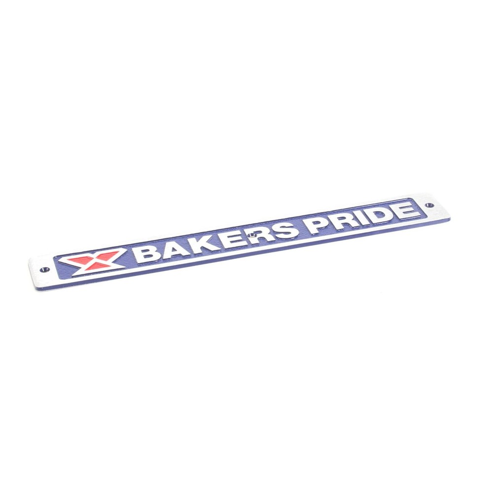 NAMEPLATE; BAKERS PRIDE; BLUE[ 2M-U1043A - Genuine OEM Replacement Part