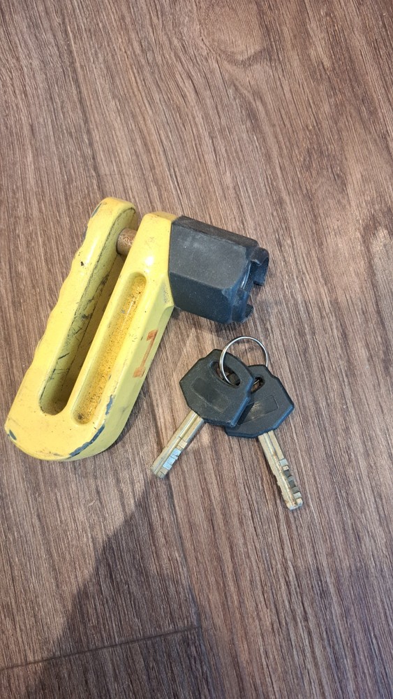 motorcycle disc lock used