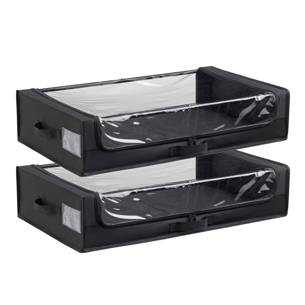 Bed Rolling Storage Container with Transparent Cover Versatile Space Saving
