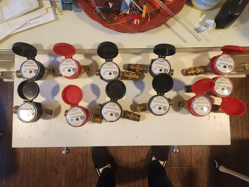 DLJ Water Meter U.S Gallons cold