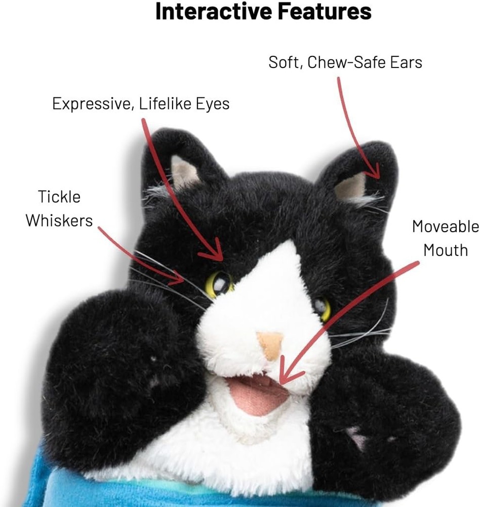 Cat Sumo Wrestling Glove Puppet Interactive Cat Toy Protective Mitt