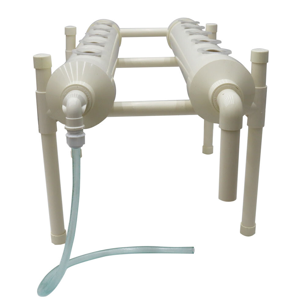 Indoor Hydroponic System Single Layer two Pipes Vegetable Growing Kit PVC Pipe