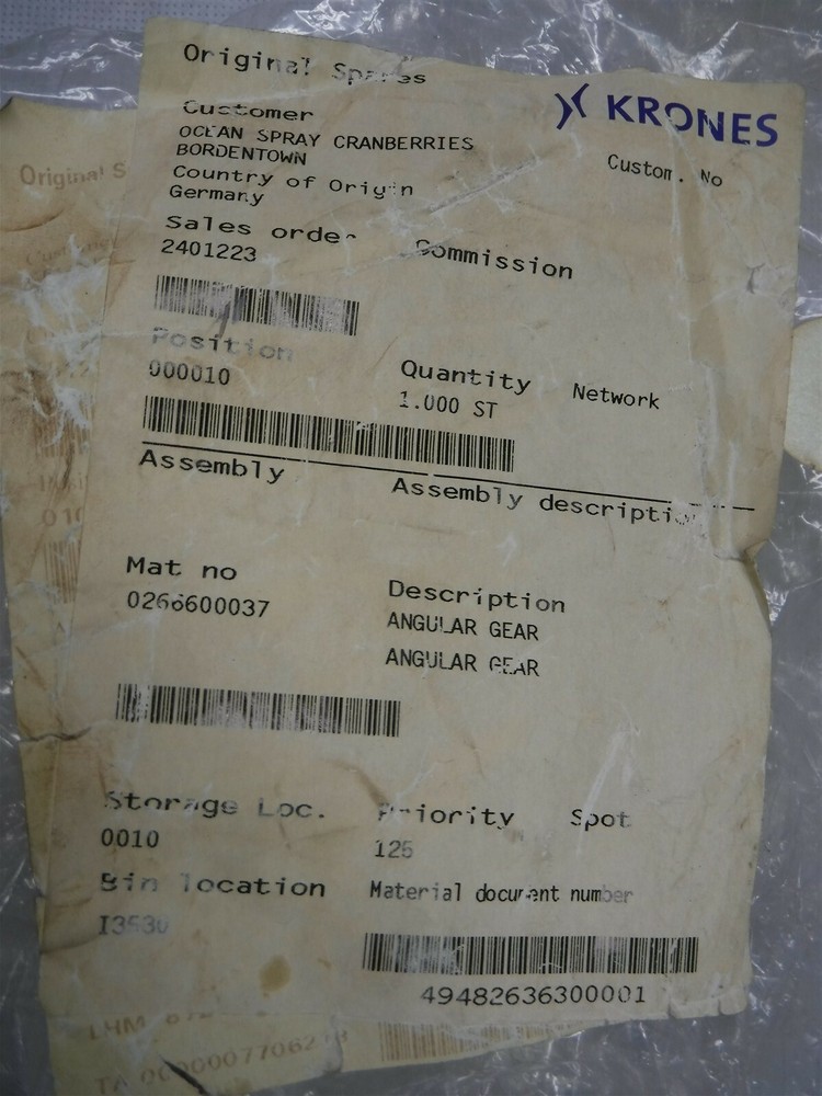 New Atek 0-266-80-003-7 Angular Gear Reducer J1