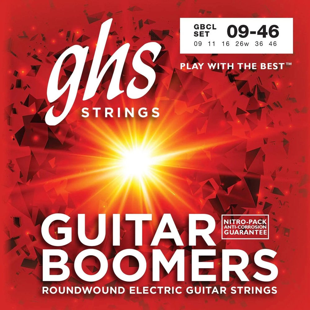 GHS GBCL Boomers Custom Light Electric Guitar Strings .009-.046