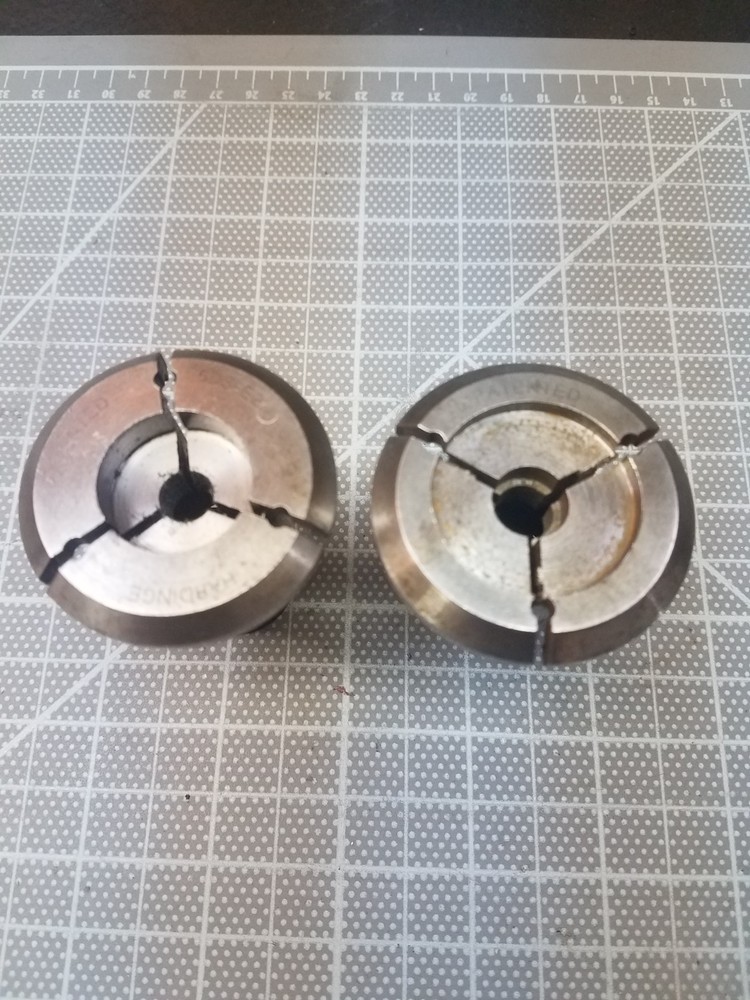 (1 pair) Hardinge 5DS 1" Dead Length Emerdency Collets
