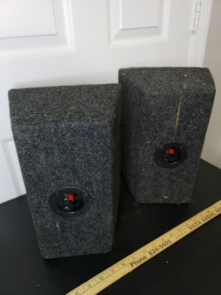 Set of Two Audio 6" x 9" Wedge Speaker Boxes
