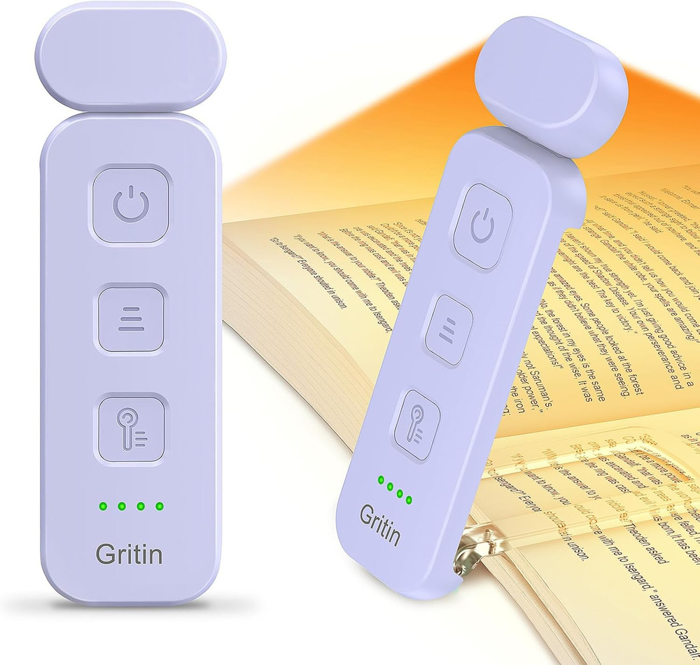 Gritin Reading Light, Rechargeable Book Light for Reading in Bed - Eye Caring 3